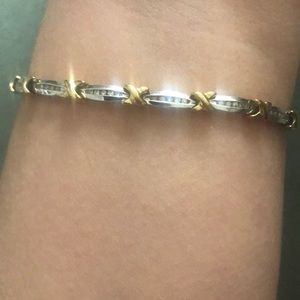 Solid Gold and diamond bracelet
